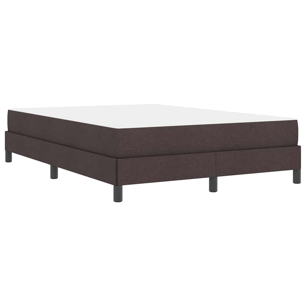 Boxspringbett mit Matratze Dunkelbraun 140 x 190 cm Stoff