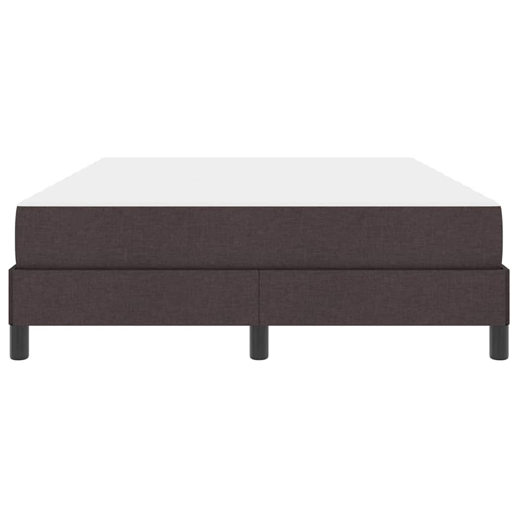 Boxspringbett mit Matratze Dunkelbraun 140 x 190 cm Stoff