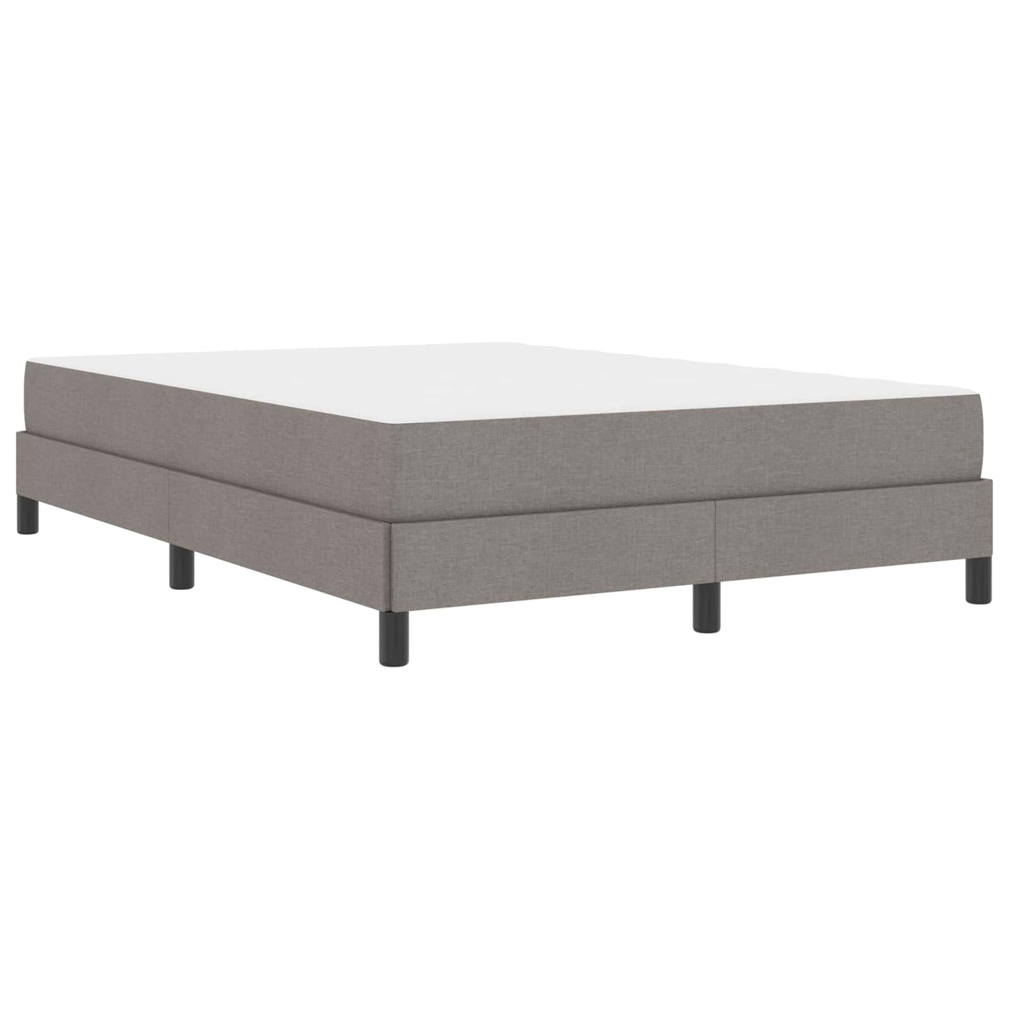 Boxspringbett mit Matratze Taupe 140 x 190 cm Stoff