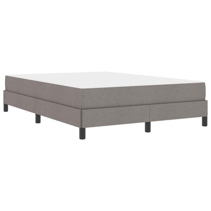 Boxspringbett mit Matratze Taupe 140 x 190 cm Stoff
