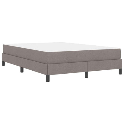 Boxspringbett mit Matratze Taupe 140 x 190 cm Stoff