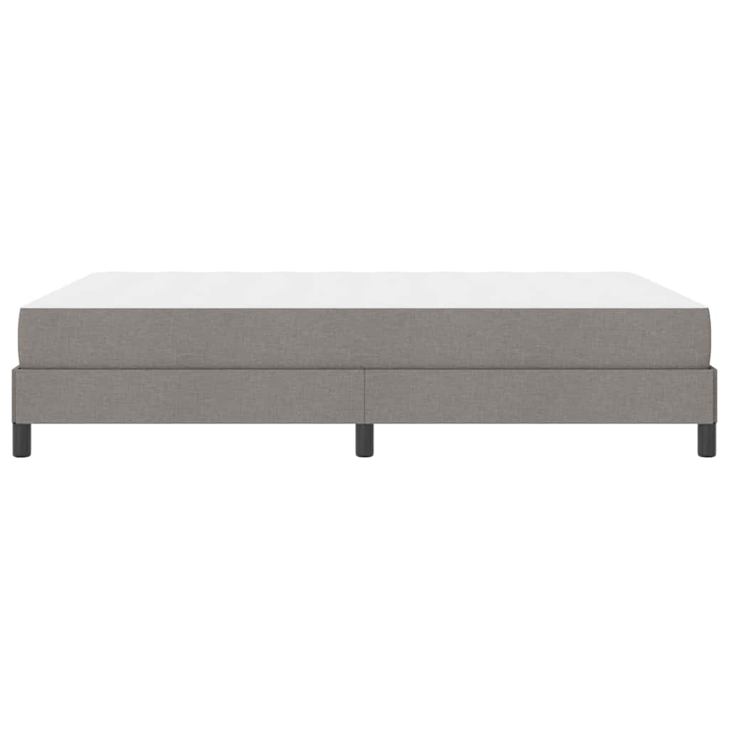 Boxspringbett mit Matratze Taupe 140 x 190 cm Stoff