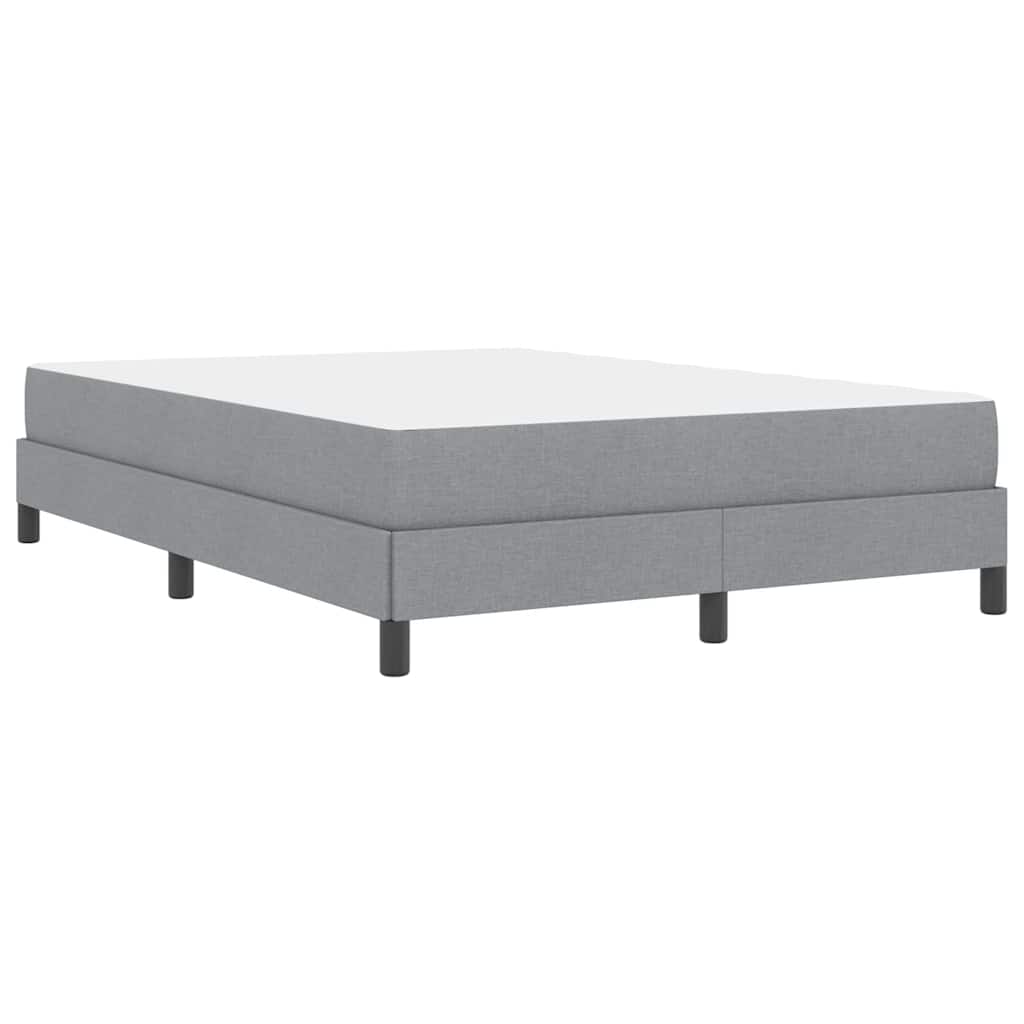 Boxspringbett mit Matratze Hellgrau 160 x 200 cm Stoff