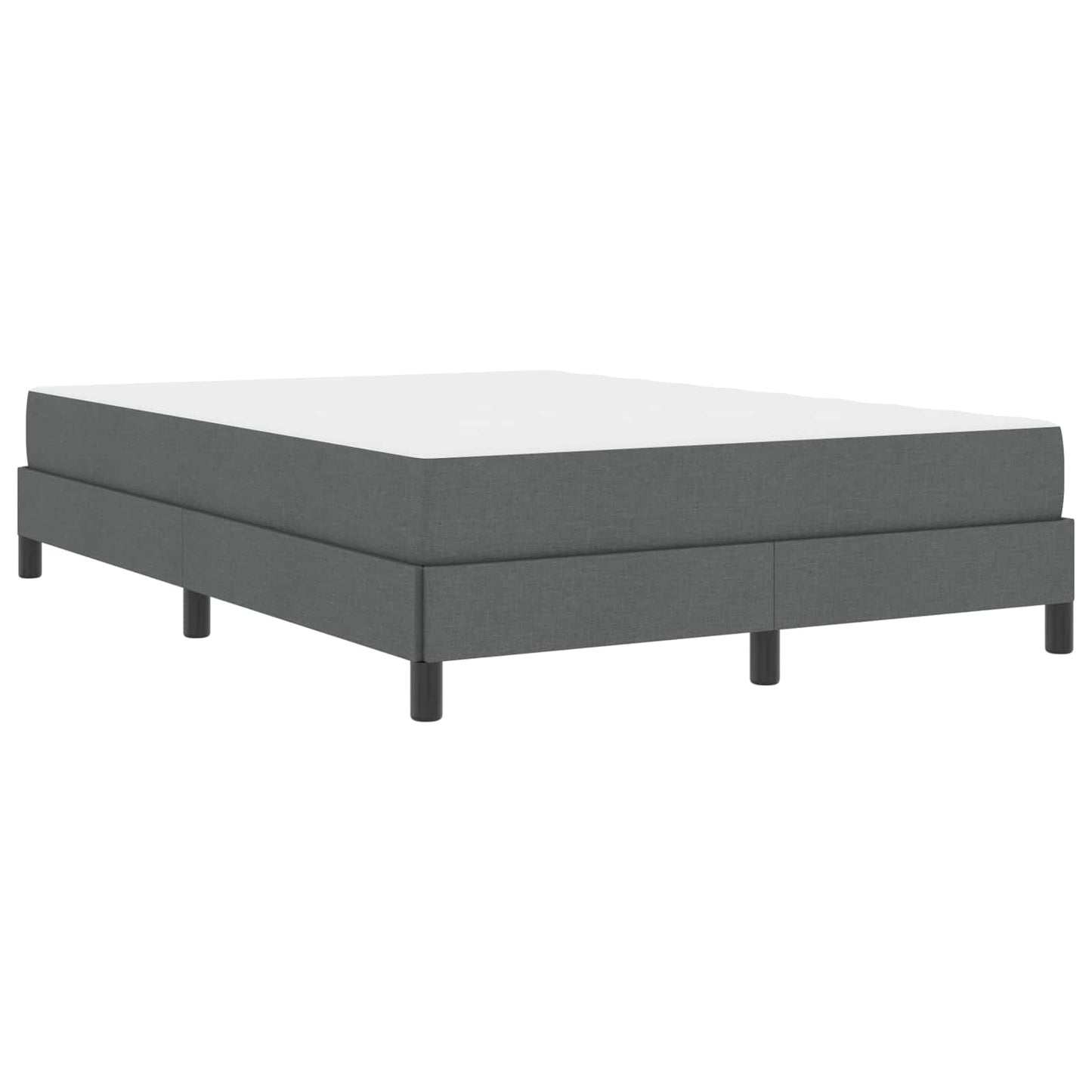 Boxspringbett mit Matratze Dunkelgrau 160 x 200 cm Stoff