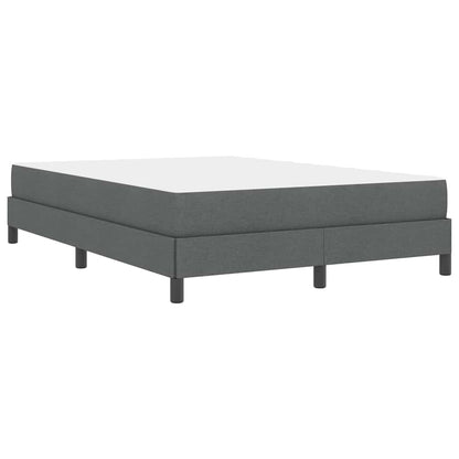 Boxspringbett mit Matratze Dunkelgrau 160 x 200 cm Stoff