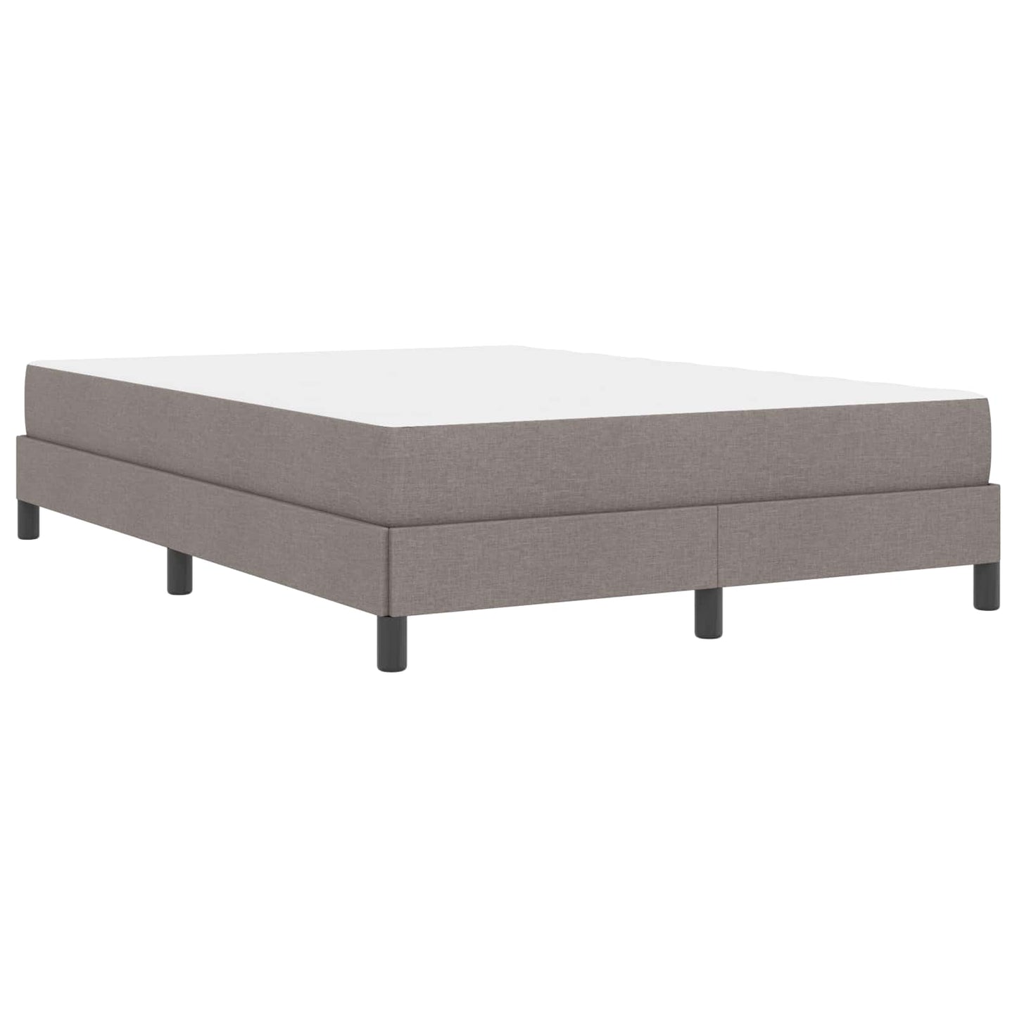 Boxspringbett mit Matratze Taupe 160 x 200 cm Stoff