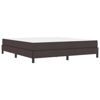 Boxspringbett mit Matratze Dunkelbraun 180 x 200 cm Stoff