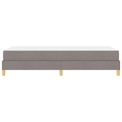 Boxspringbett mit Matratze Taupe 80 x 200 cm Stoff