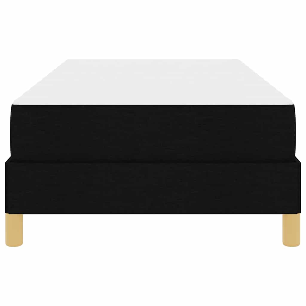 Boxspringbett mit Matratze Schwarz 90 x 190 cm Stoff