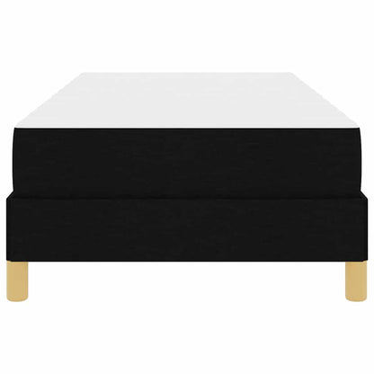Boxspringbett mit Matratze Schwarz 90 x 190 cm Stoff