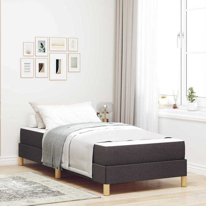 Boxspringbett mit Matratze Dunkelbraun 90 x 190 cm Stoff