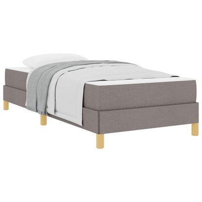 Boxspringbett mit Matratze Taupe 90 x 190 cm Stoff