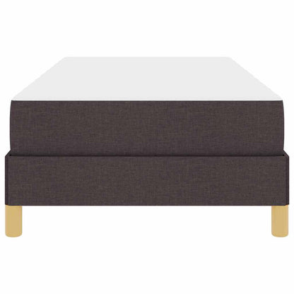 Boxspringbett mit Matratze Dunkelbraun 90 x 200 cm Stoff