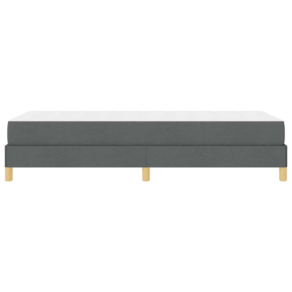 Boxspringbett mit Matratze Dunkelgrau 100 x 200 cm Stoff