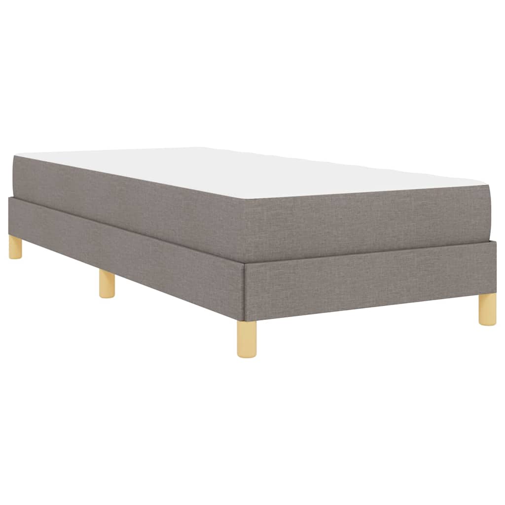 Boxspringbett mit Matratze Taupe 100 x 200 cm Stoff