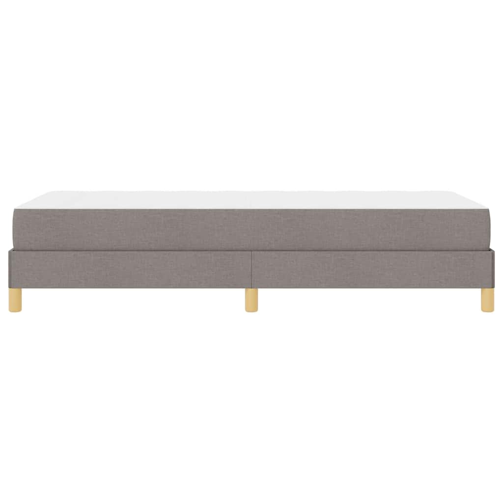 Boxspringbett mit Matratze Taupe 100 x 200 cm Stoff