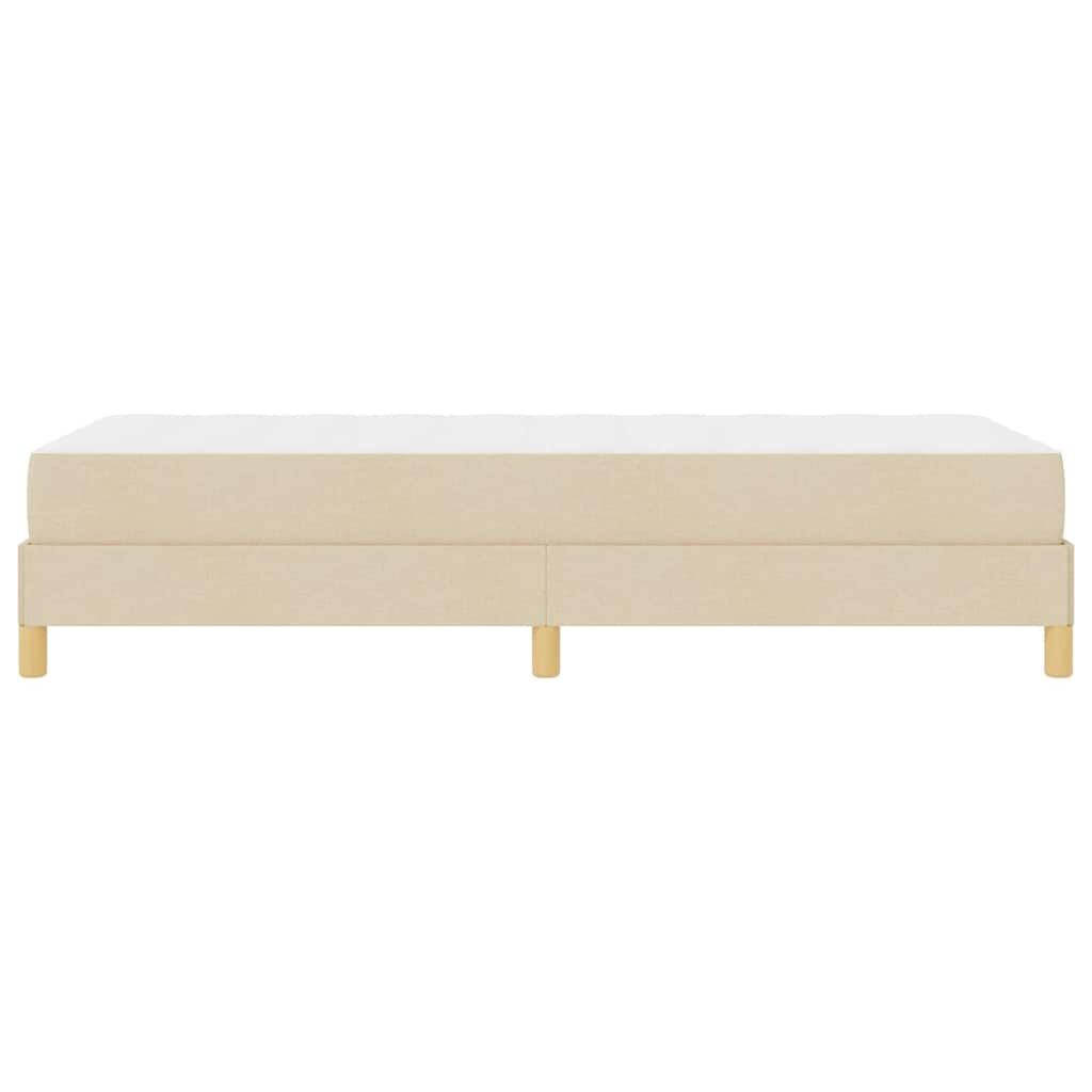 Boxspringbett mit Matratze Creme 100 x 200 cm Stoff