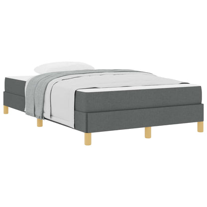 Boxspringbett mit Matratze Dunkelgrau 120 x 190 cm Stoff