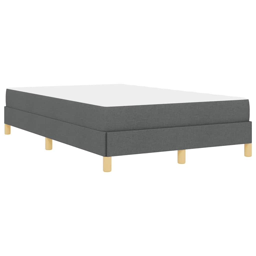 Boxspringbett mit Matratze Dunkelgrau 120 x 190 cm Stoff