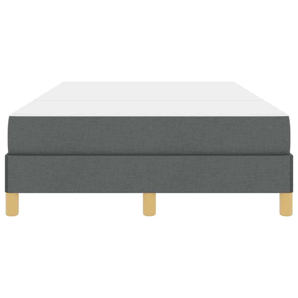 Boxspringbett mit Matratze Dunkelgrau 120 x 190 cm Stoff