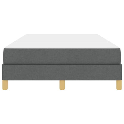 Boxspringbett mit Matratze Dunkelgrau 120 x 190 cm Stoff