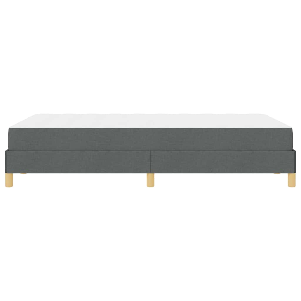 Boxspringbett mit Matratze Dunkelgrau 120 x 190 cm Stoff