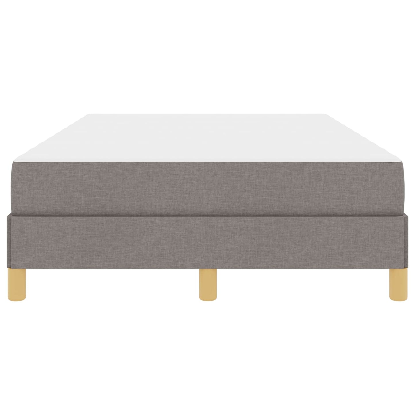 Boxspringbett mit Matratze Taupe 120 x 190 cm Stoff