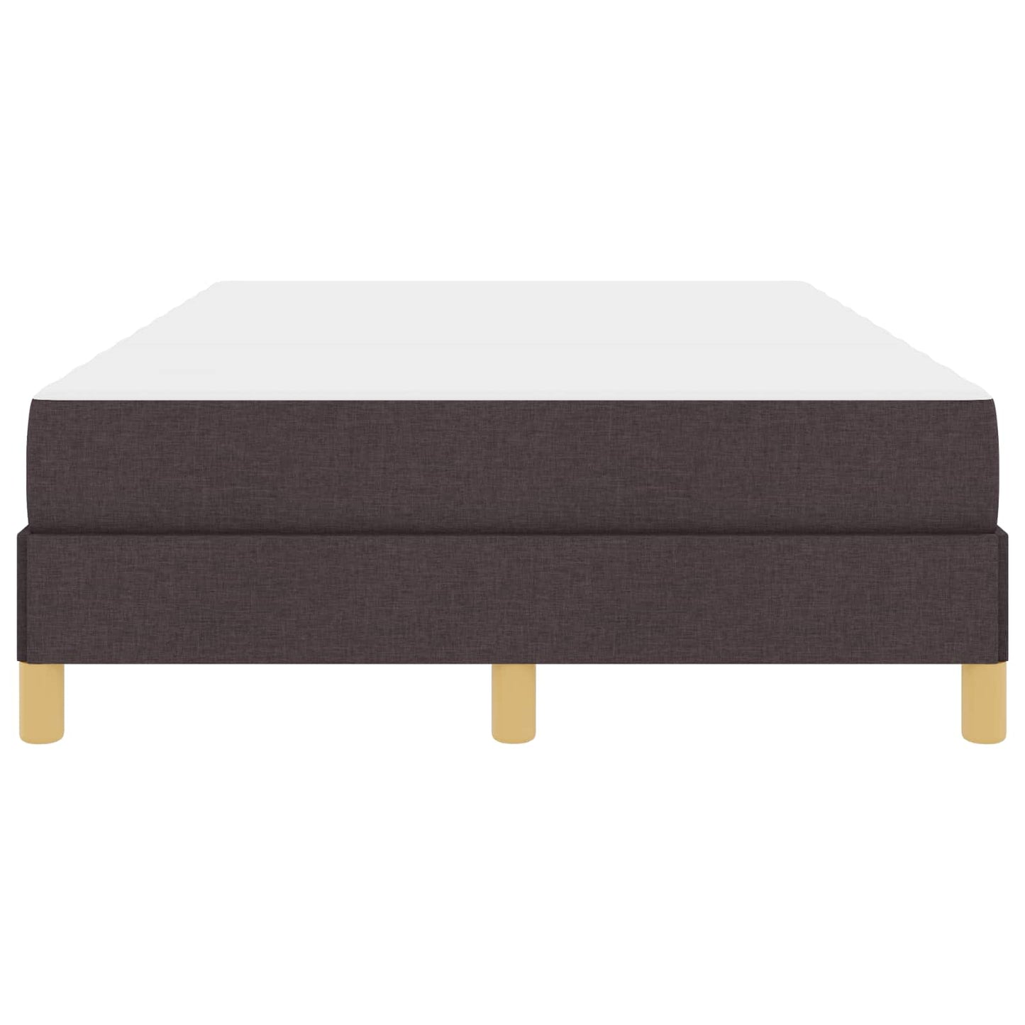 Boxspringbett mit Matratze Dunkelbraun 120 x 200 cm Stoff