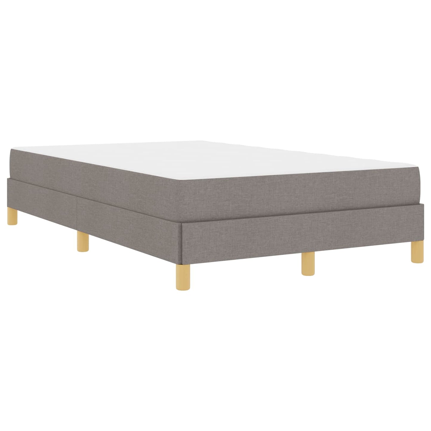 Boxspringbett mit Matratze Taupe 120 x 200 cm Stoff