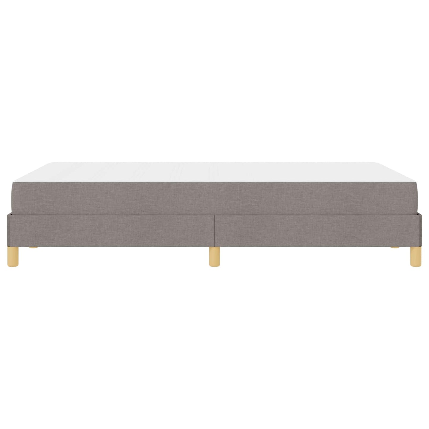 Boxspringbett mit Matratze Taupe 120 x 200 cm Stoff