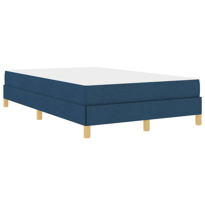 Boxspringbett mit Matratze Blau 120 x 200 cm Stoff