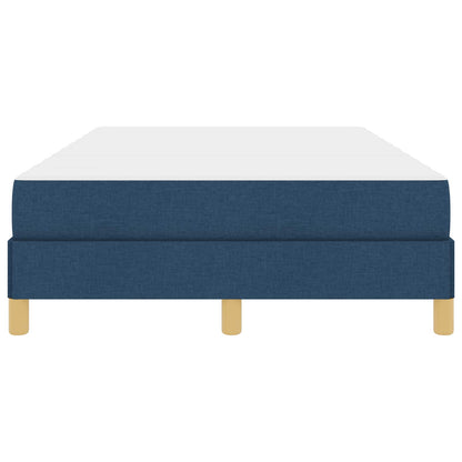 Boxspringbett mit Matratze Blau 120 x 200 cm Stoff