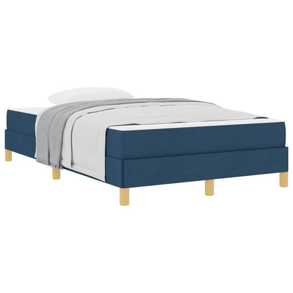 Boxspringbett mit Matratze Blau 120 x 200 cm Stoff