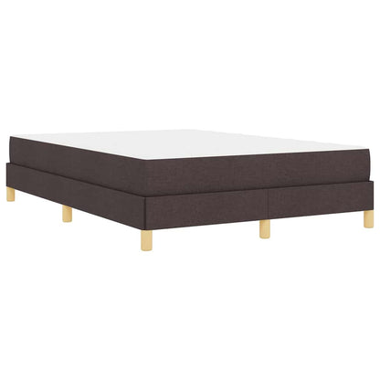 Boxspringbett mit Matratze Dunkelbraun 140 x 190 cm Stoff