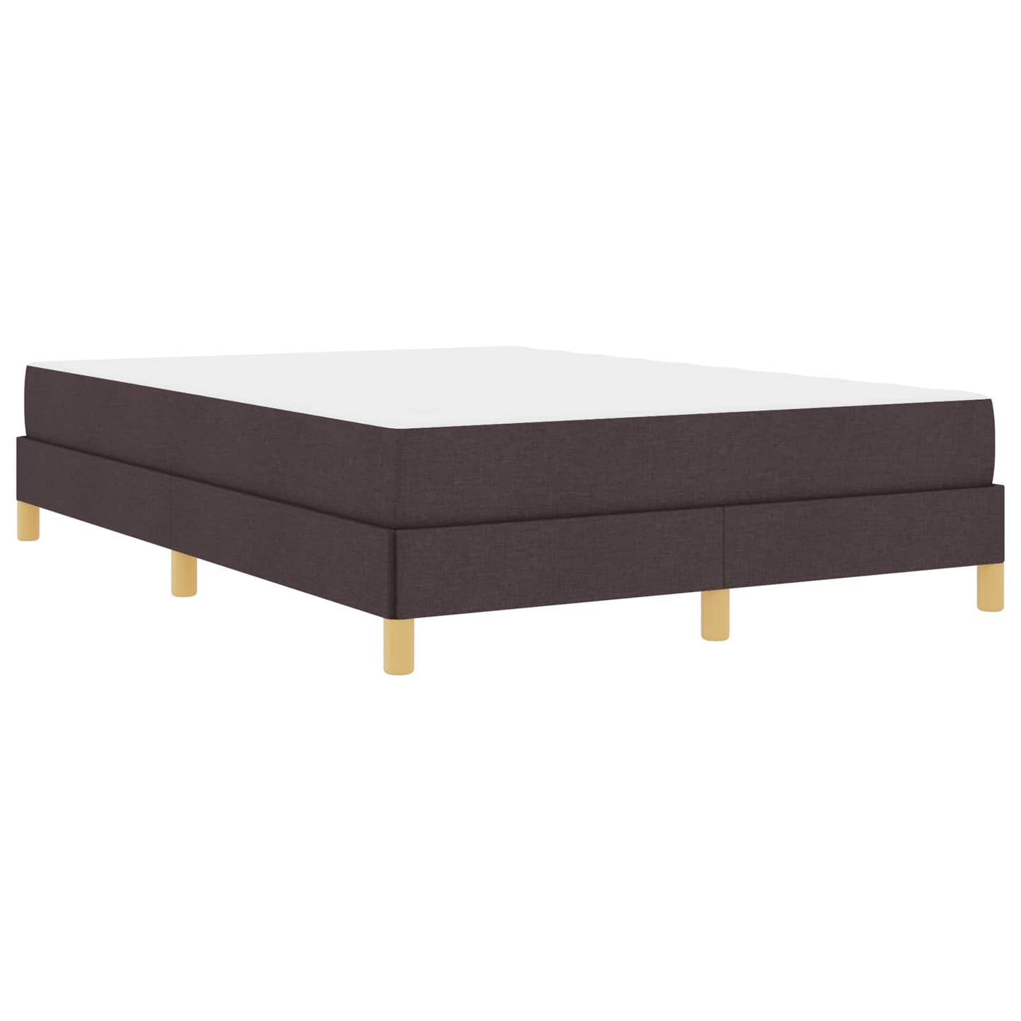 Boxspringbett mit Matratze Dunkelbraun 140 x 200 cm Stoff