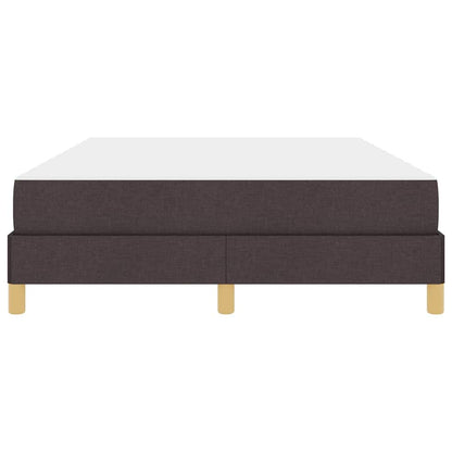 Boxspringbett mit Matratze Dunkelbraun 140 x 200 cm Stoff