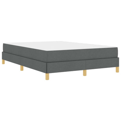 Boxspringbett mit Matratze Dunkelgrau 160 x 200 cm Stoff