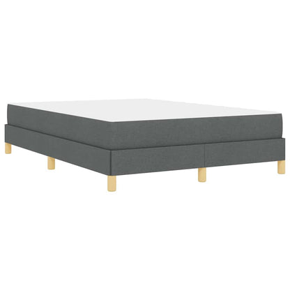 Boxspringbett mit Matratze Dunkelgrau 160 x 200 cm Stoff