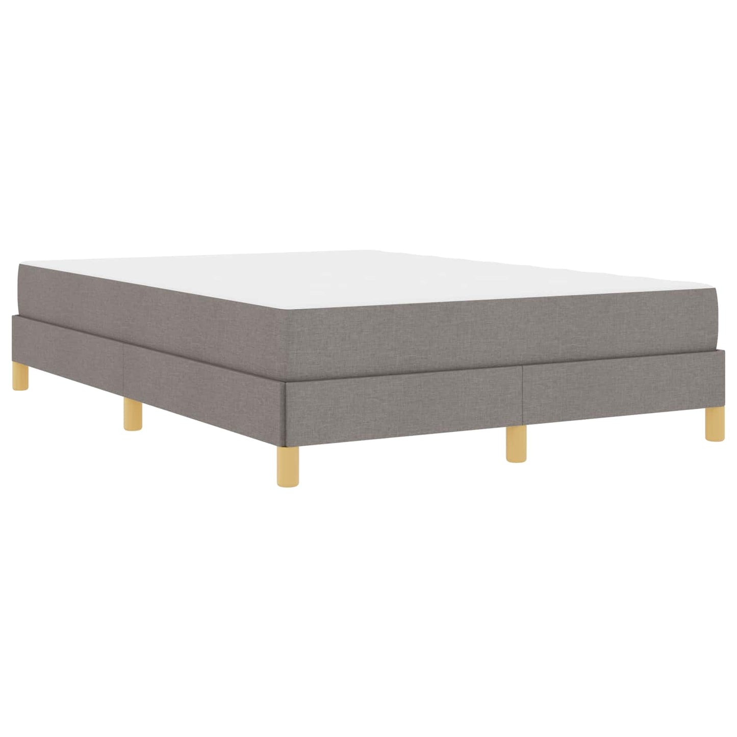 Boxspringbett mit Matratze Taupe 160 x 200 cm Stoff