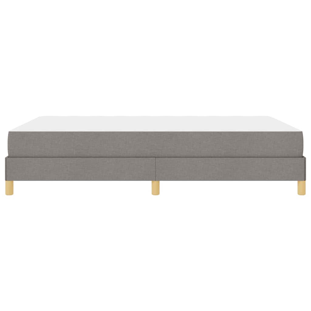 Boxspringbett mit Matratze Taupe 160 x 200 cm Stoff