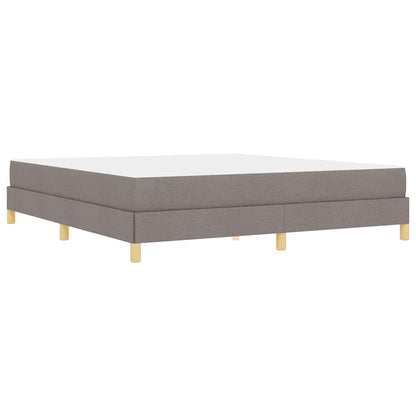 Boxspringbett mit Matratze Taupe 180 x 200 cm Stoff