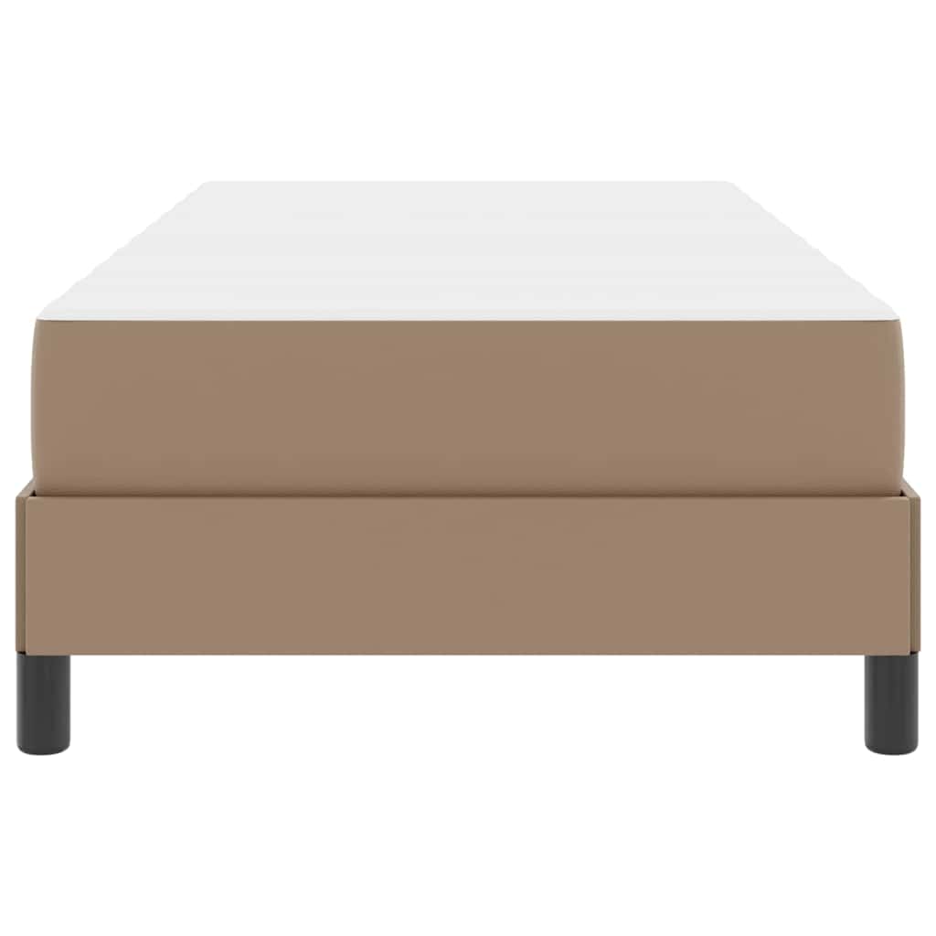 Bettrahmen mit Matratze Cappuccino 90 x 200 cm Stoff