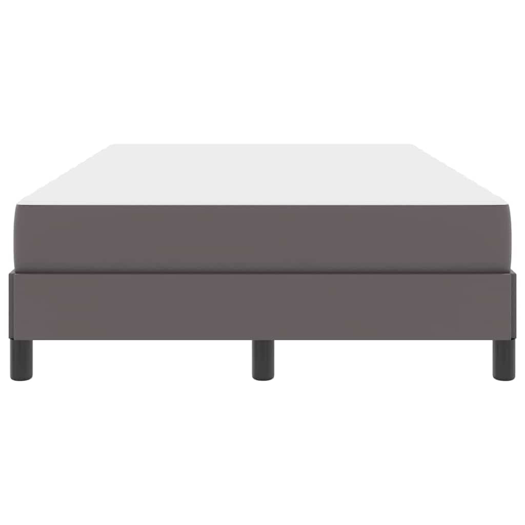 Bettrahmen mit Matratze Grau 120 x 200 cm Stoff