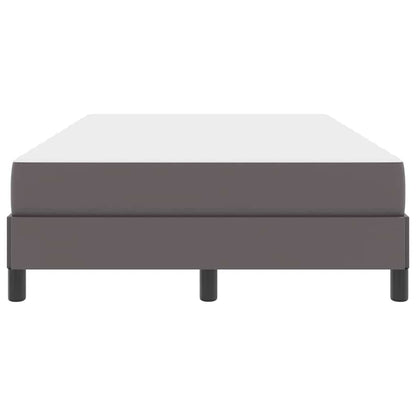 Bettrahmen mit Matratze Grau 120 x 200 cm Stoff