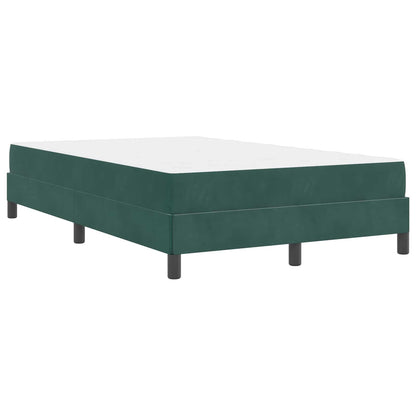 Boxspringbett mit Matratze Dunkelgrün 120 x 190 cm Stoff