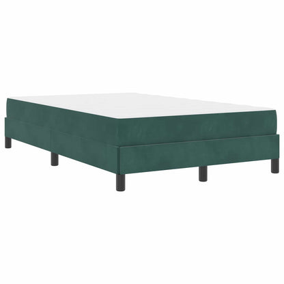 Boxspringbett mit Matratze Dunkelgrün 120 x 200 cm Stoff