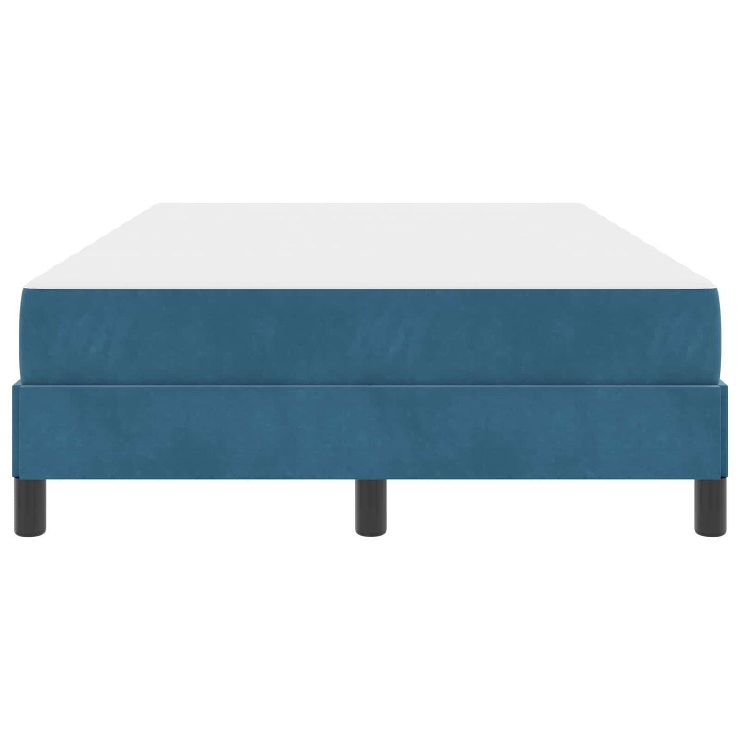 vidaXL Boxspringbett mit Matratze Dunkelblau 120 x 210 cm Stoff