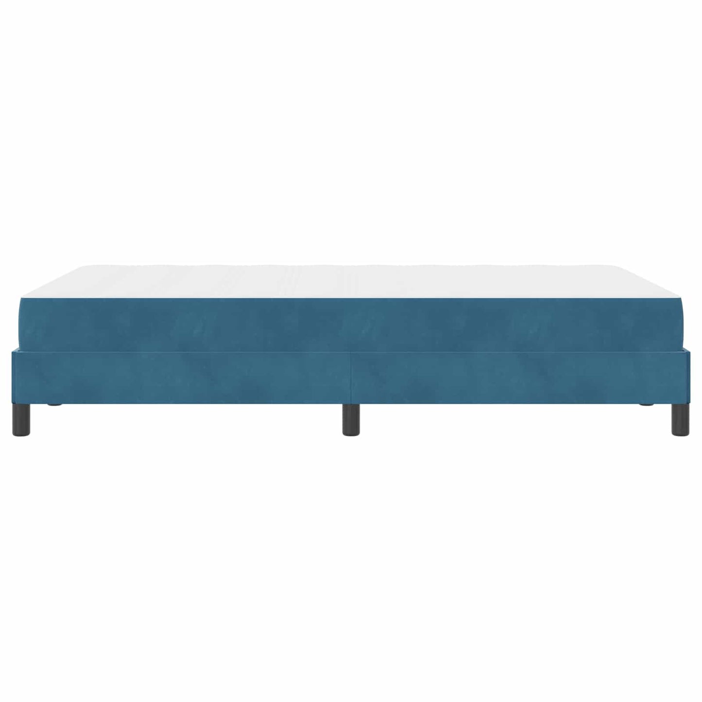 vidaXL Boxspringbett mit Matratze Dunkelblau 120 x 210 cm Stoff