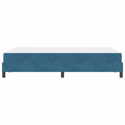 vidaXL Boxspringbett mit Matratze Dunkelblau 120 x 210 cm Stoff