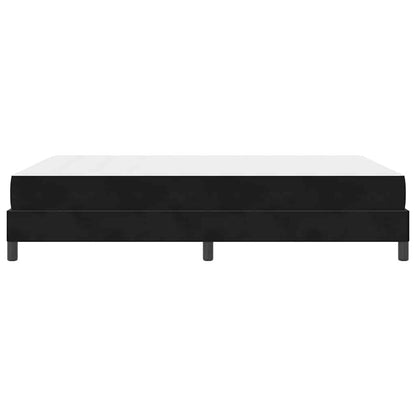 Boxspringbett mit Matratze Schwarz 160 x 210 cm Stoff